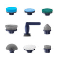Set of 8 replacement brush heads for the spin scrubber