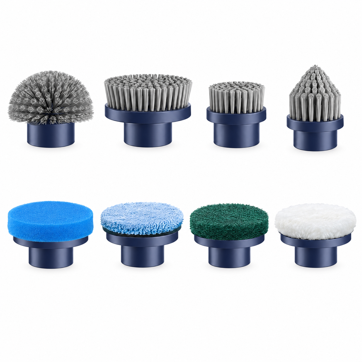 8 replacement brush heads for the Halden Home spin scrubber