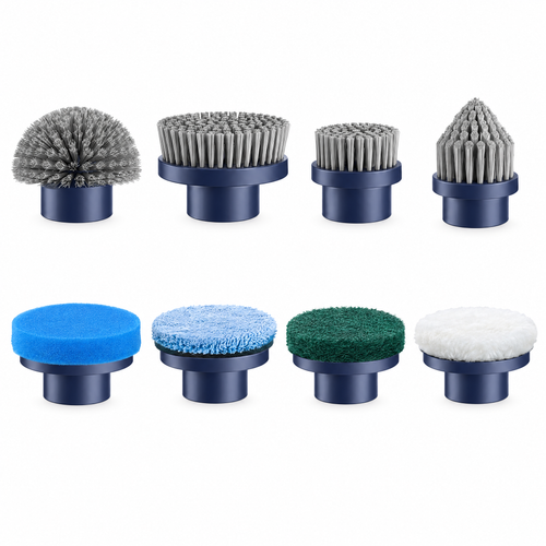 8 replacement brush heads for the Halden Home spin scrubber